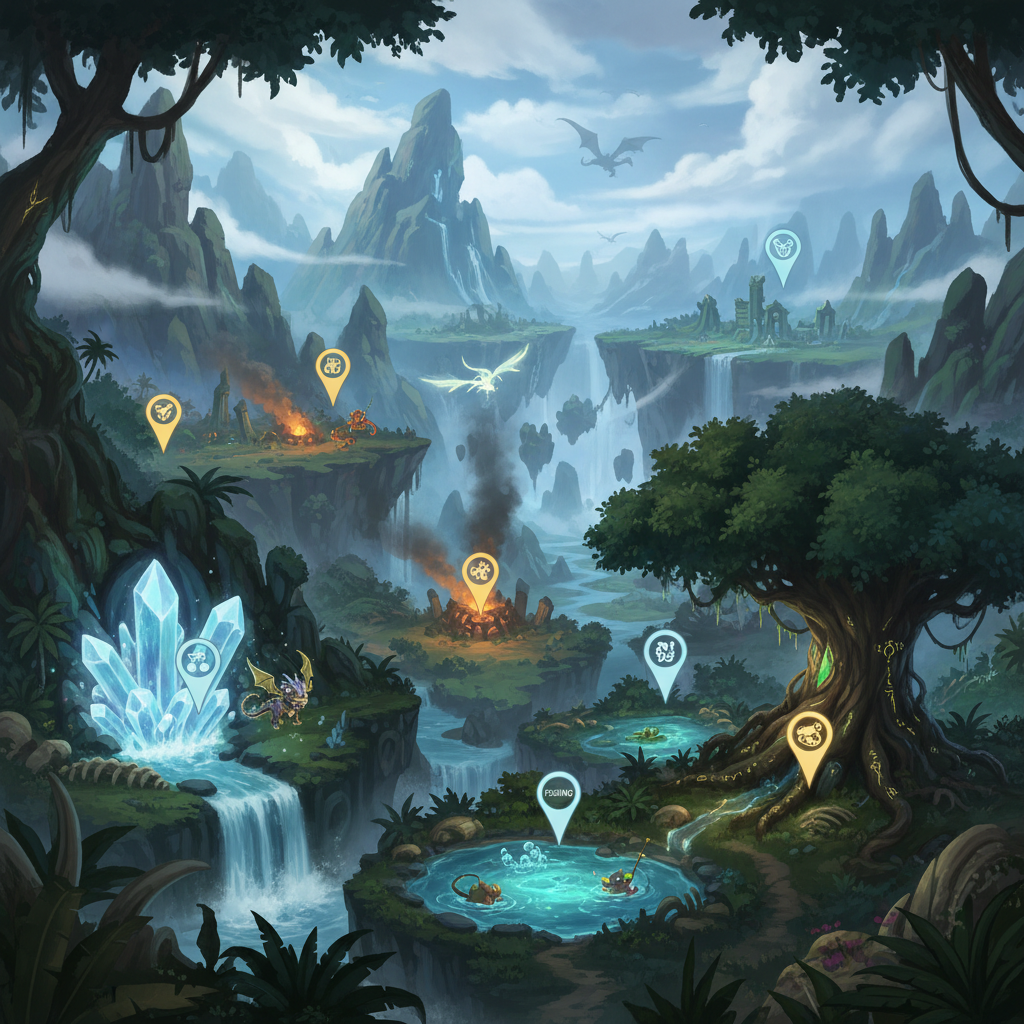RuneScape: Dragonwilds Skilling Pet Locations Guide