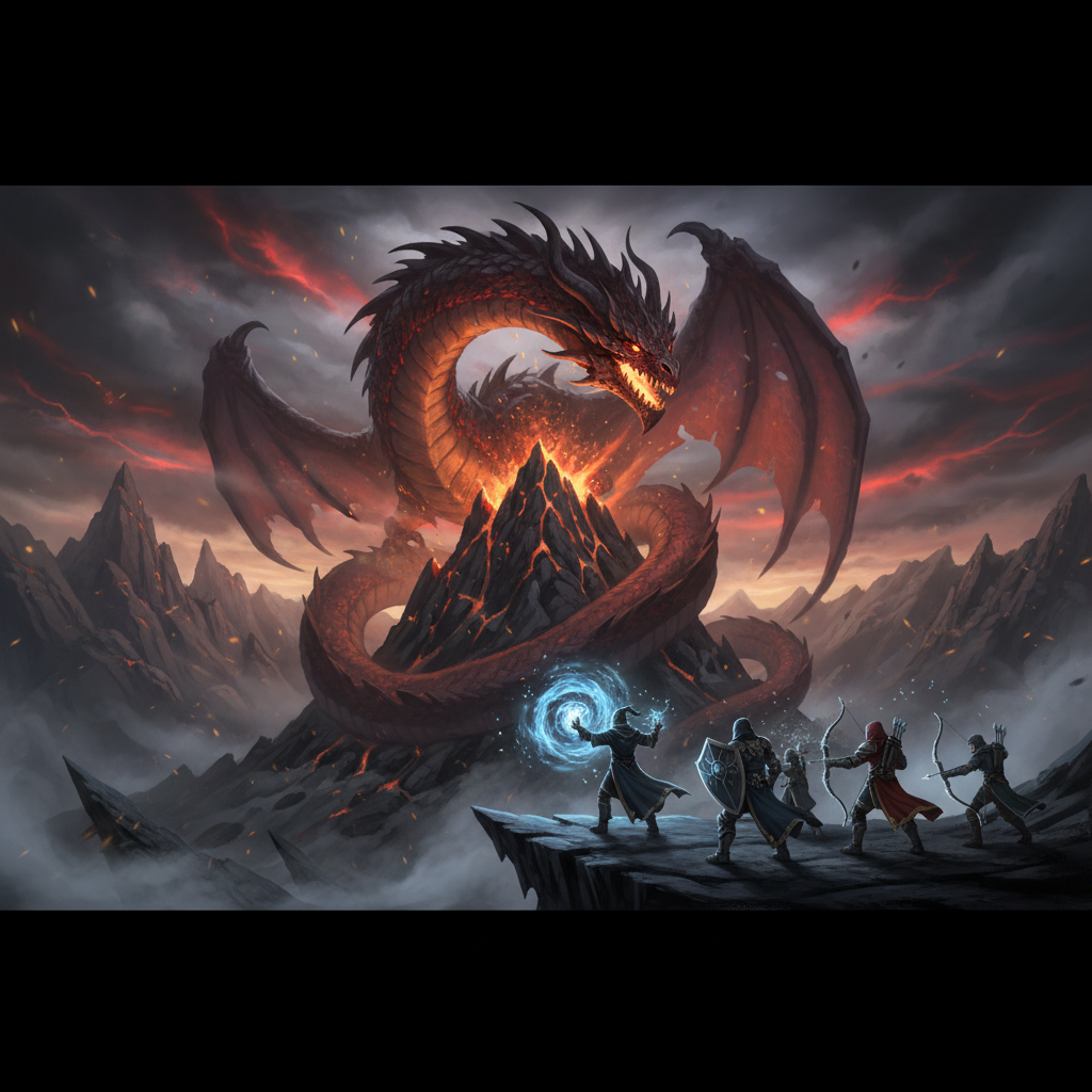 How to Defeat the Crimson Wyrm of Ashfall Peak