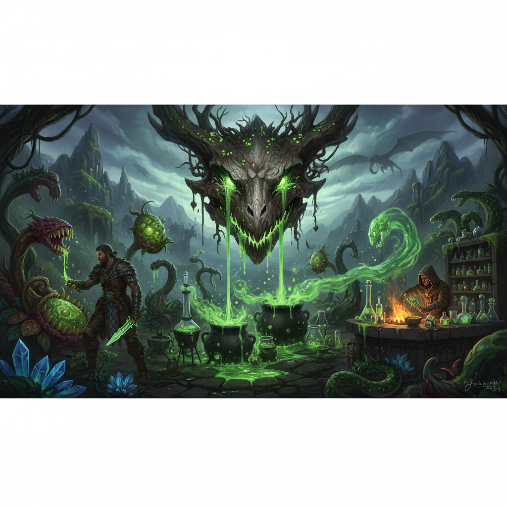 Poison Ichor: Sources, Uses, and Crafting in Dragonwilds